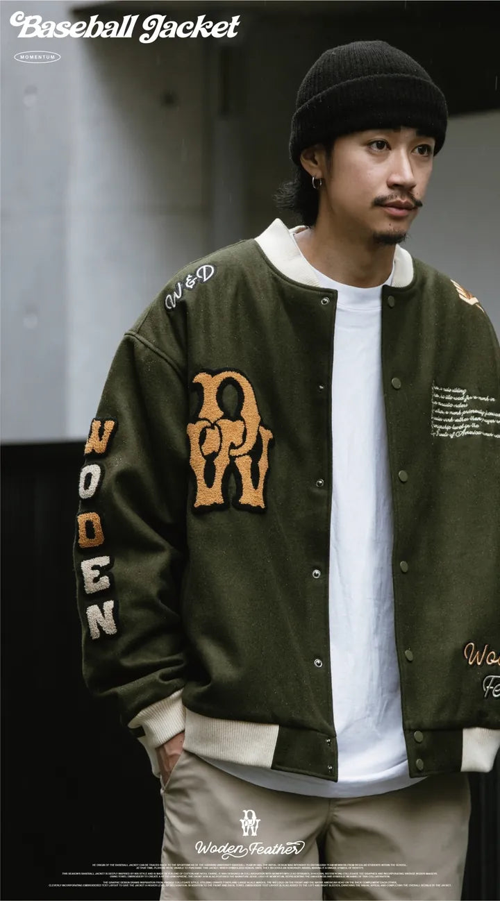 WODEN 2023-24 Autumn & Winter 060 Momentum Baseball Jacket