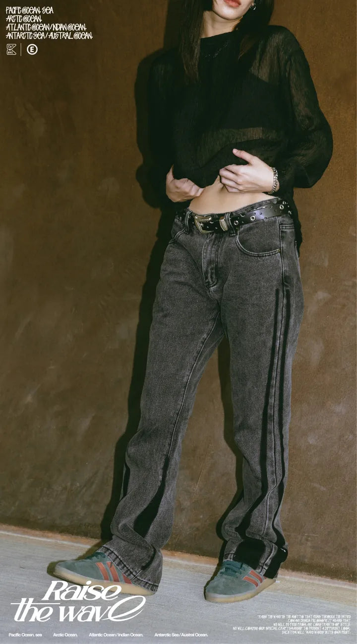 COWAVE 2024 Spring & Summer Patch Denim Jeans