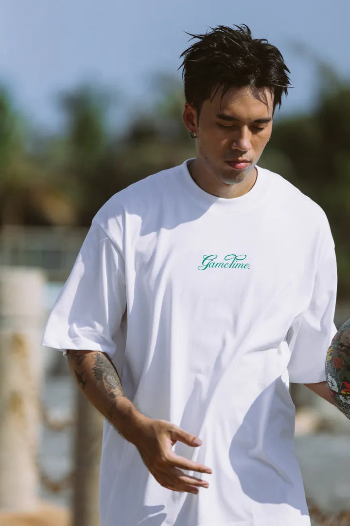 GAMETIME 24SS Carved Style Logo Tee