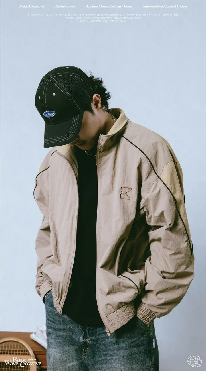 Cowave 23AW Patchwork Sport Jacket 卡其