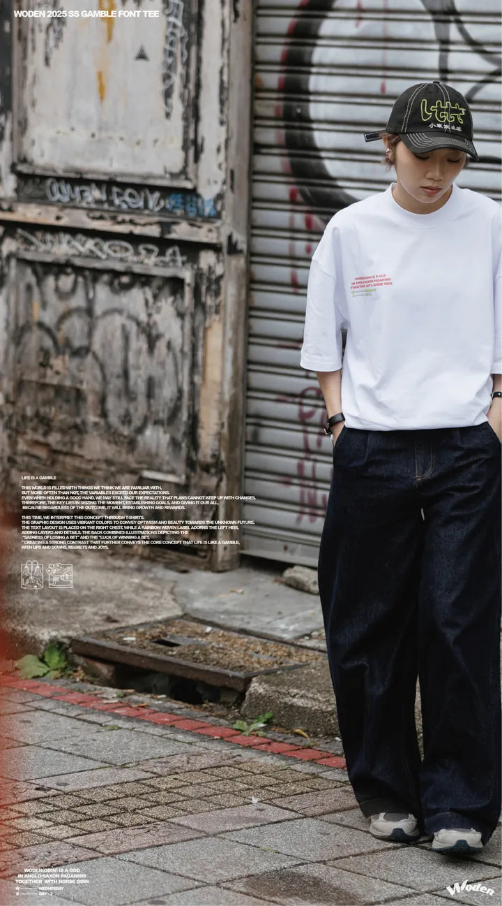 WODEN 2025 Spring & Summer Gamble Font Tee