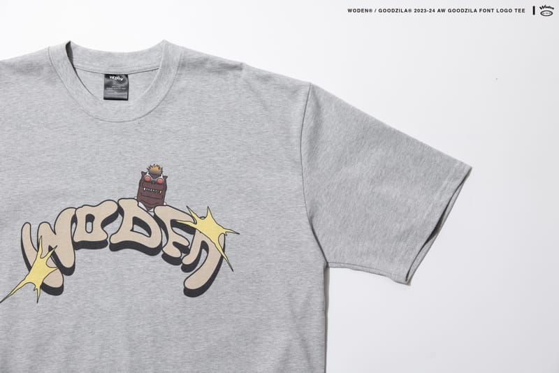 WODEN X Goodzila 031 LOGO tee -灰色