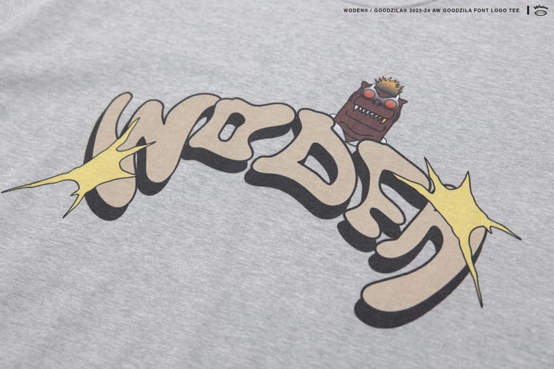 WODEN X Goodzila 031 LOGO tee -灰色