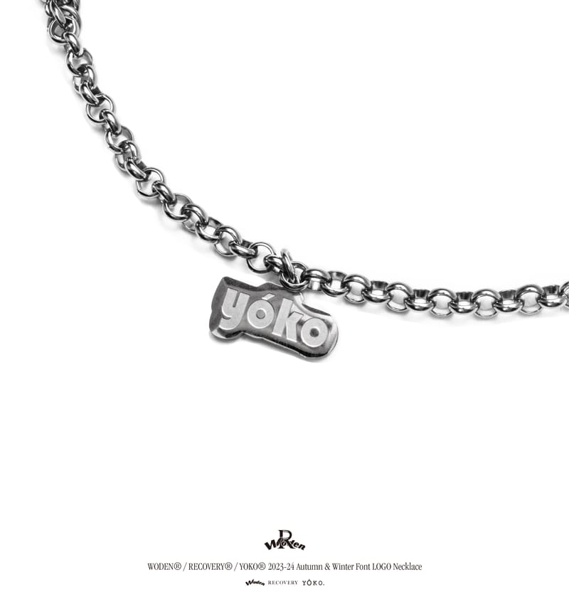 RECOVERY® / YOKO® Font LOGO Necklace
