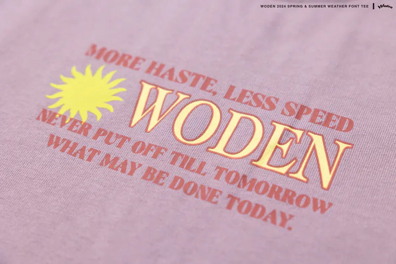 WODEN 2024 Spring & Summer 054 Weather Font Tee