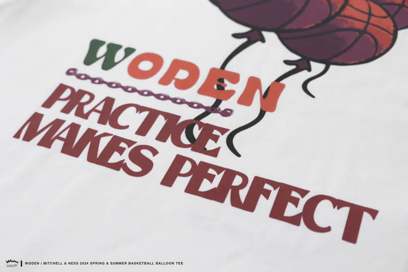 WODEN / Mitchell & Ness 2024 Spring & Summer 078 Basketball Balloon tee
