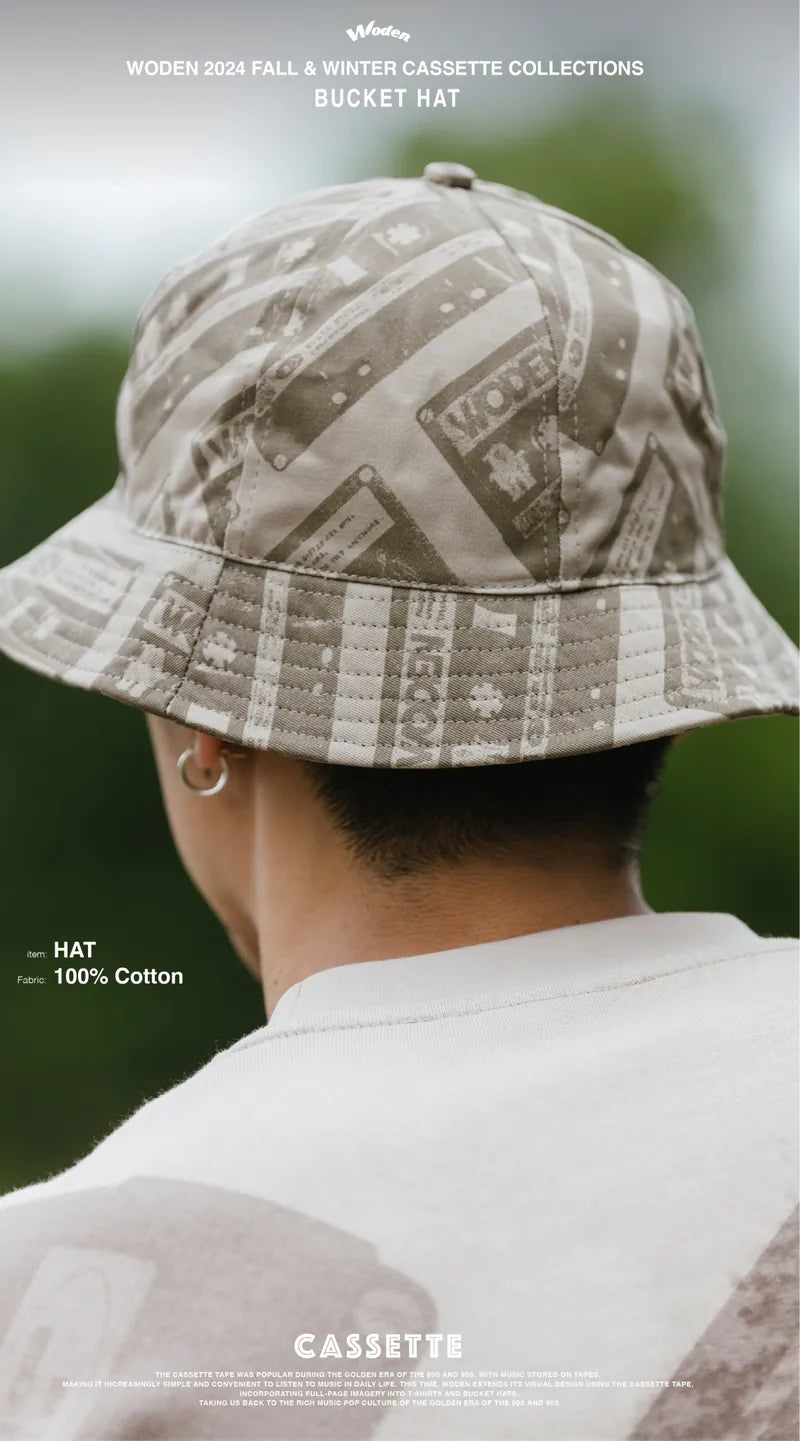 WODEN 2024 Fall & Winter Cassette Bucket Hat