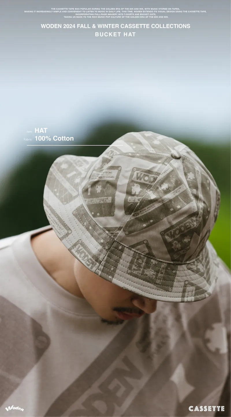 WODEN 2024 Fall & Winter Cassette Bucket Hat