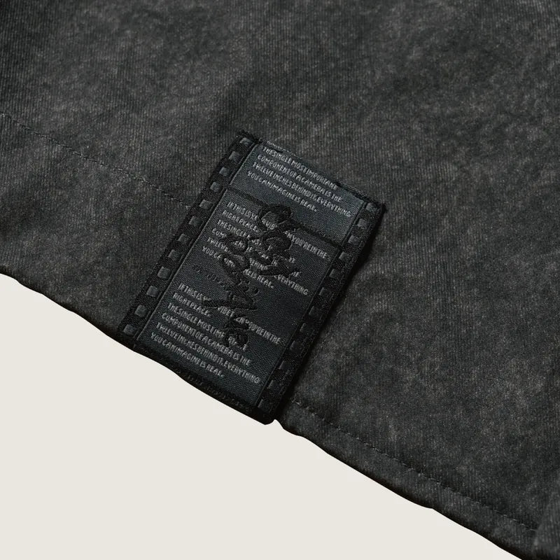P.B.P LOOSE-FIT WASHED BLAZER