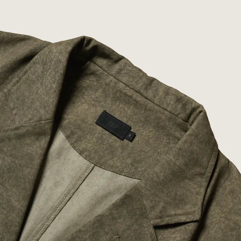 P.B.P LOOSE-FIT WASHED BLAZER