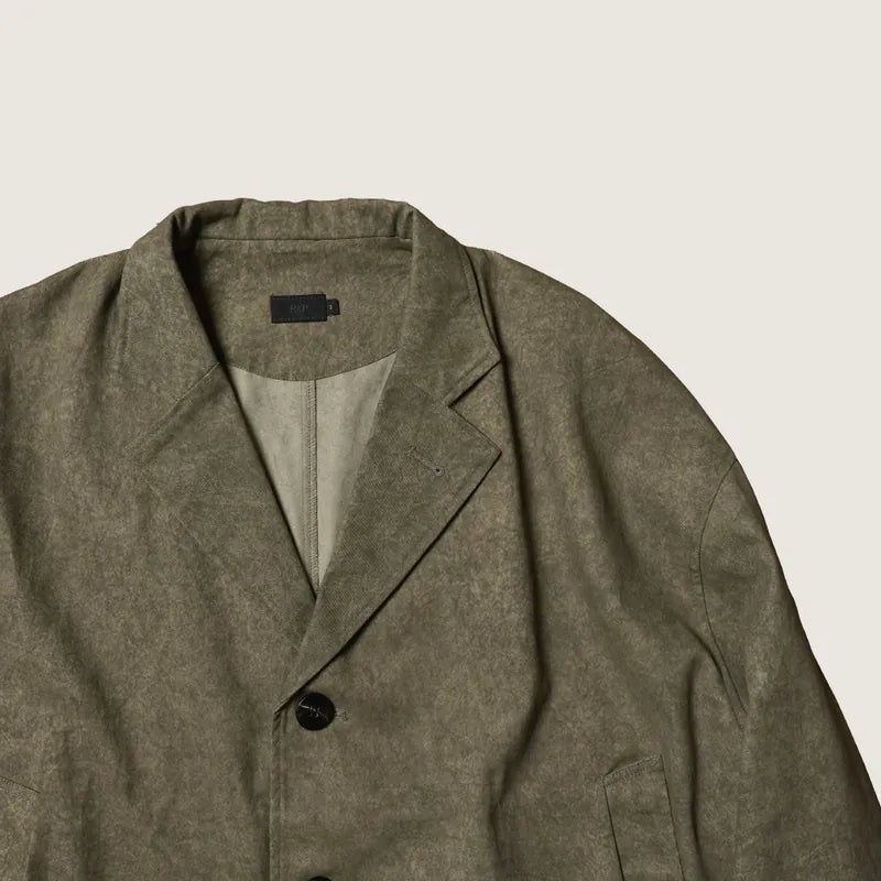 P.B.P LOOSE-FIT WASHED BLAZER