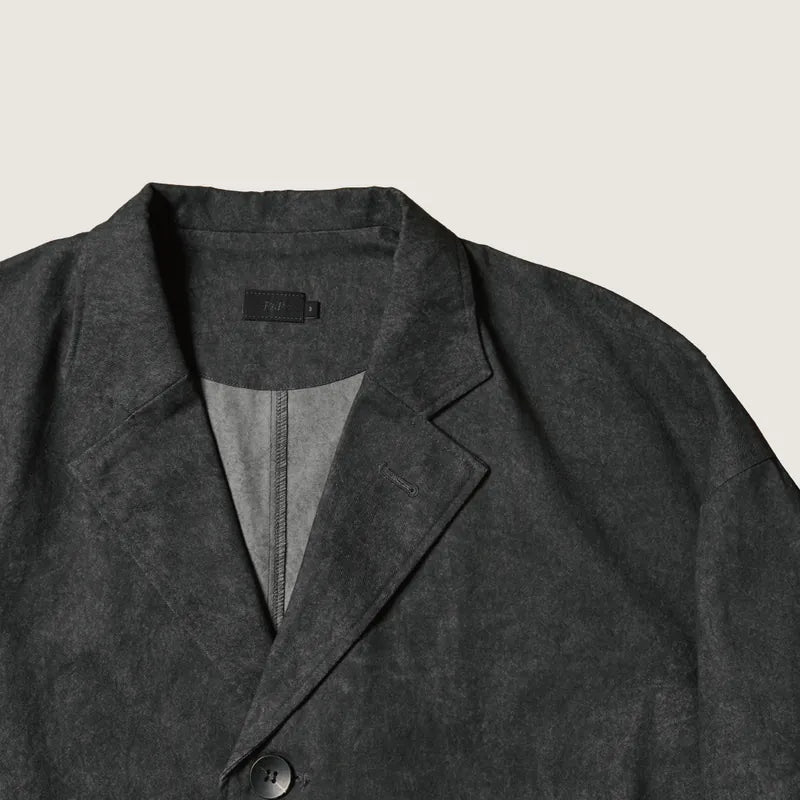 P.B.P LOOSE-FIT WASHED BLAZER