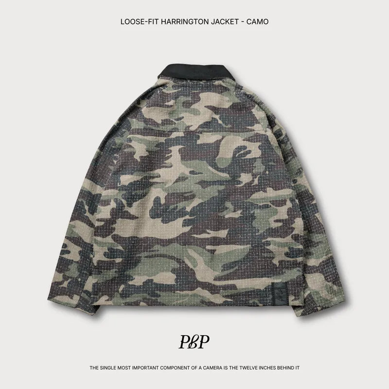 P.B.P Loose-Fit Harrington Jacket