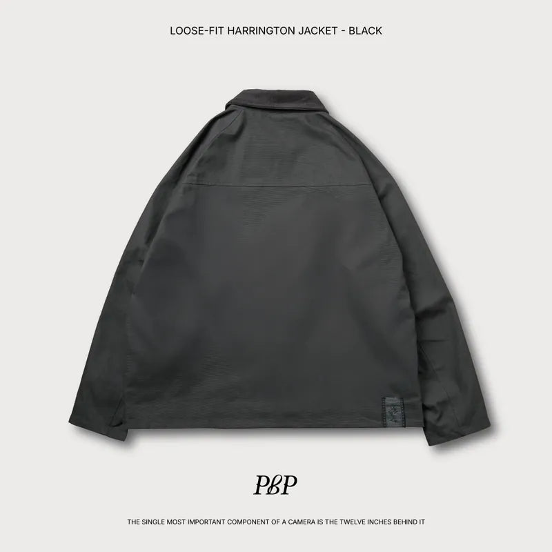 P.B.P Loose-Fit Harrington Jacket