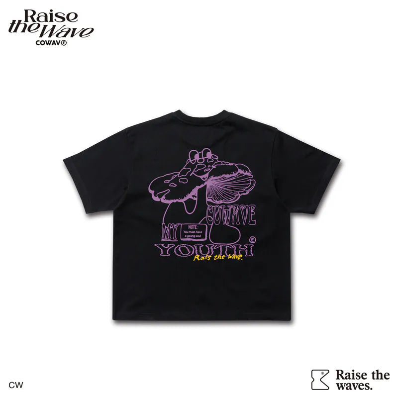 COWAVE 2025 Spring & Summer Mushroom illustration Tee