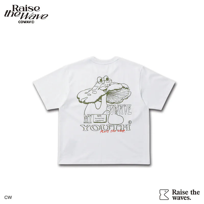 COWAVE 2025 Spring & Summer Mushroom illustration Tee