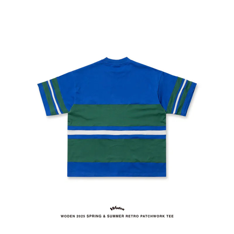 WODEN 2025 Spring & Summer 043 Retro Patchwork Tee