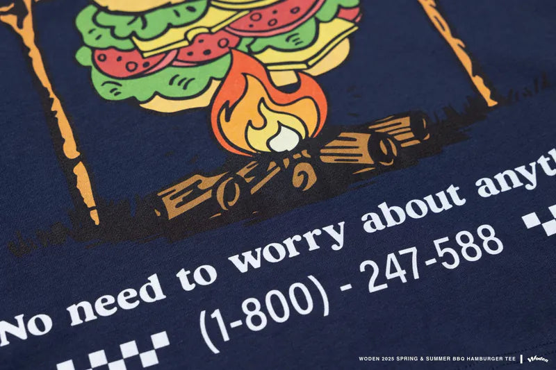 WODEN 2025 Spring & Summer 049 BBQ Hamburger Tee
