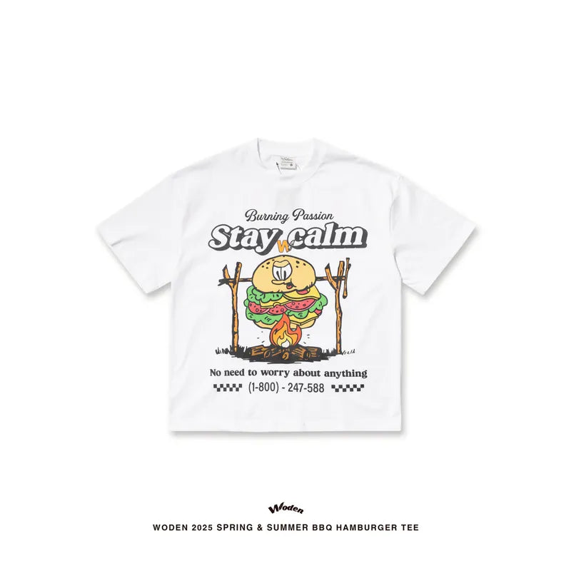 WODEN 2025 Spring & Summer 049 BBQ Hamburger Tee