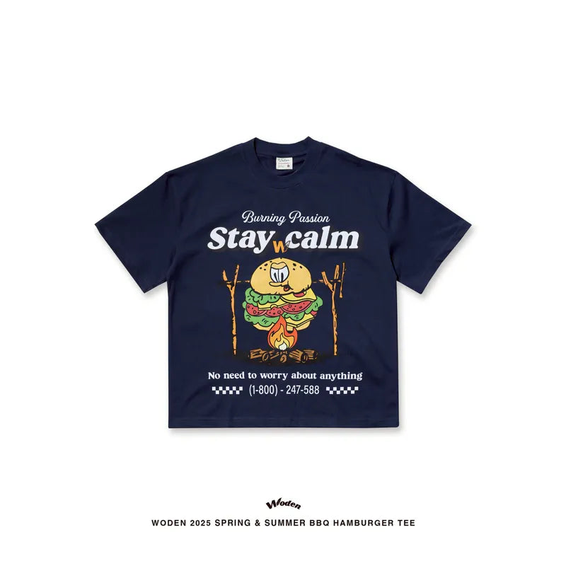 WODEN 2025 Spring & Summer 049 BBQ Hamburger Tee