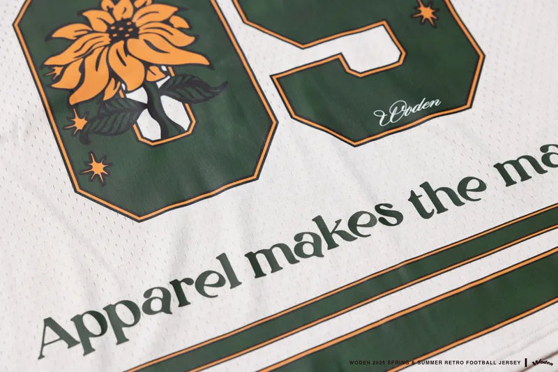 WODEN 2025 Spring & Summer 052 Retro Football Jersey
