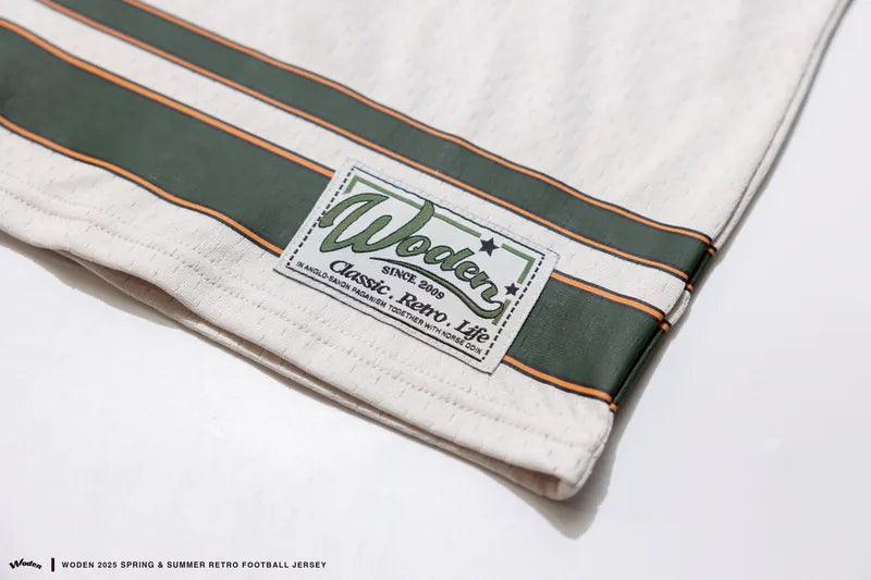 WODEN 2025 Spring & Summer 052 Retro Football Jersey