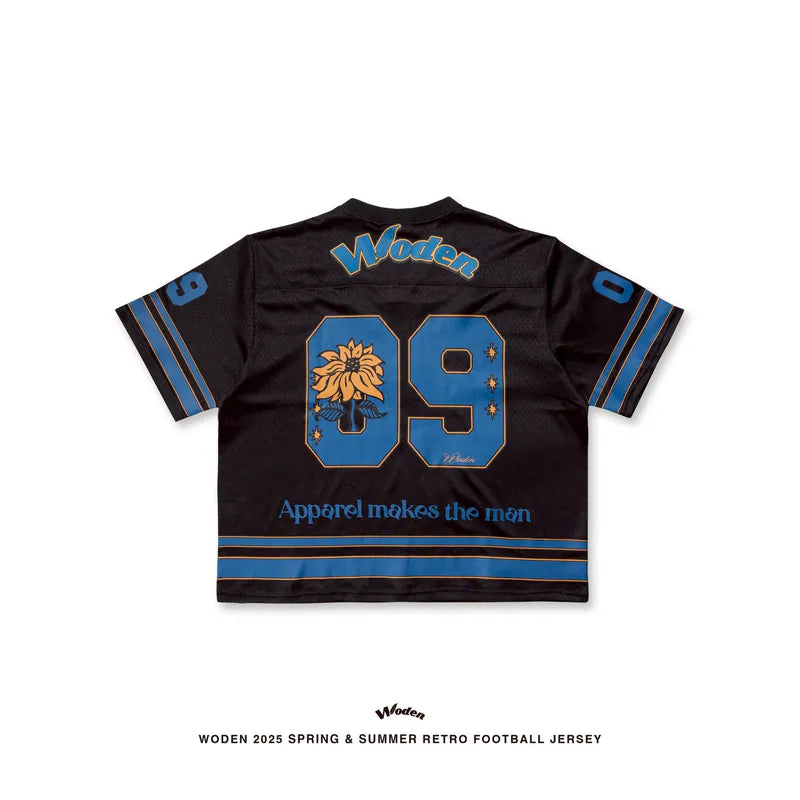 WODEN 2025 Spring & Summer 052 Retro Football Jersey