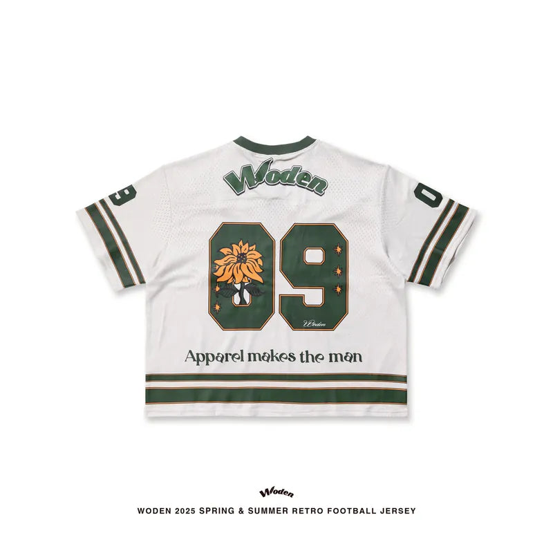 WODEN 2025 Spring & Summer 052 Retro Football Jersey