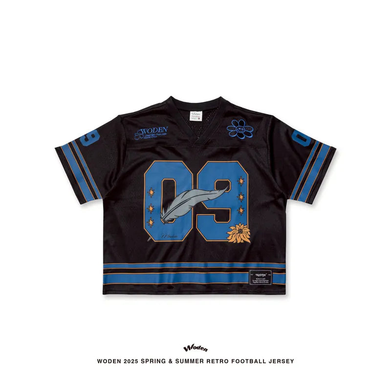 WODEN 2025 Spring & Summer 052 Retro Football Jersey
