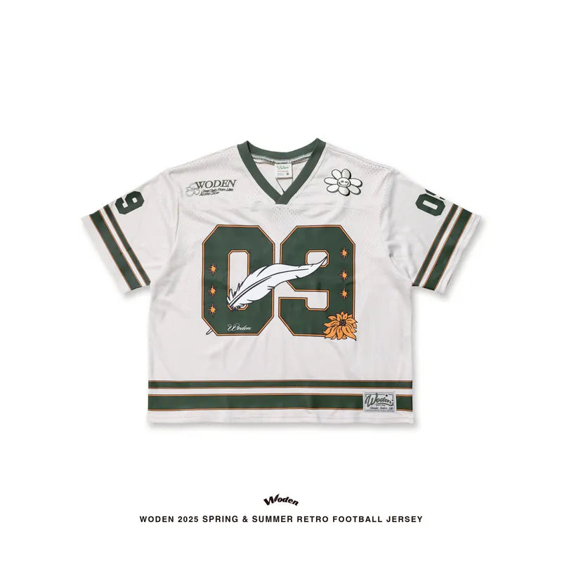 WODEN 2025 Spring & Summer 052 Retro Football Jersey