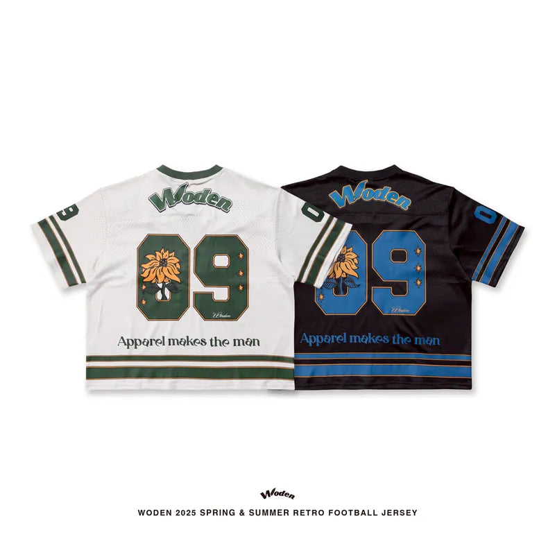 WODEN 2025 Spring & Summer 052 Retro Football Jersey
