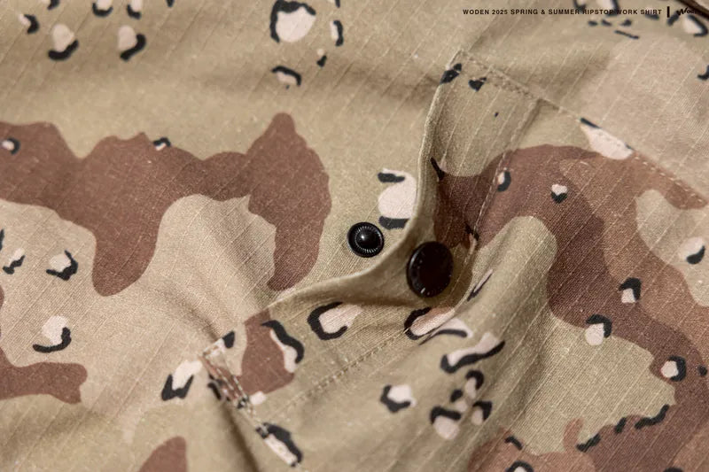 WODEN 2025 Spring & Summer 054 Ripstop Fabric Work Shirt