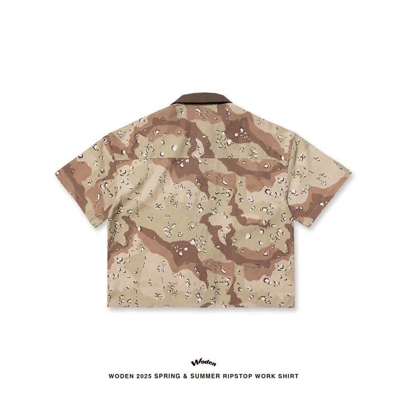 WODEN 2025 Spring & Summer 054 Ripstop Fabric Work Shirt