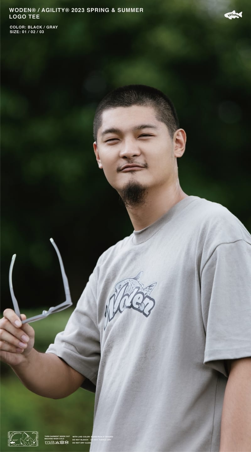 WODEN 23SS 065 WDxJKS Logo Tee 灰
