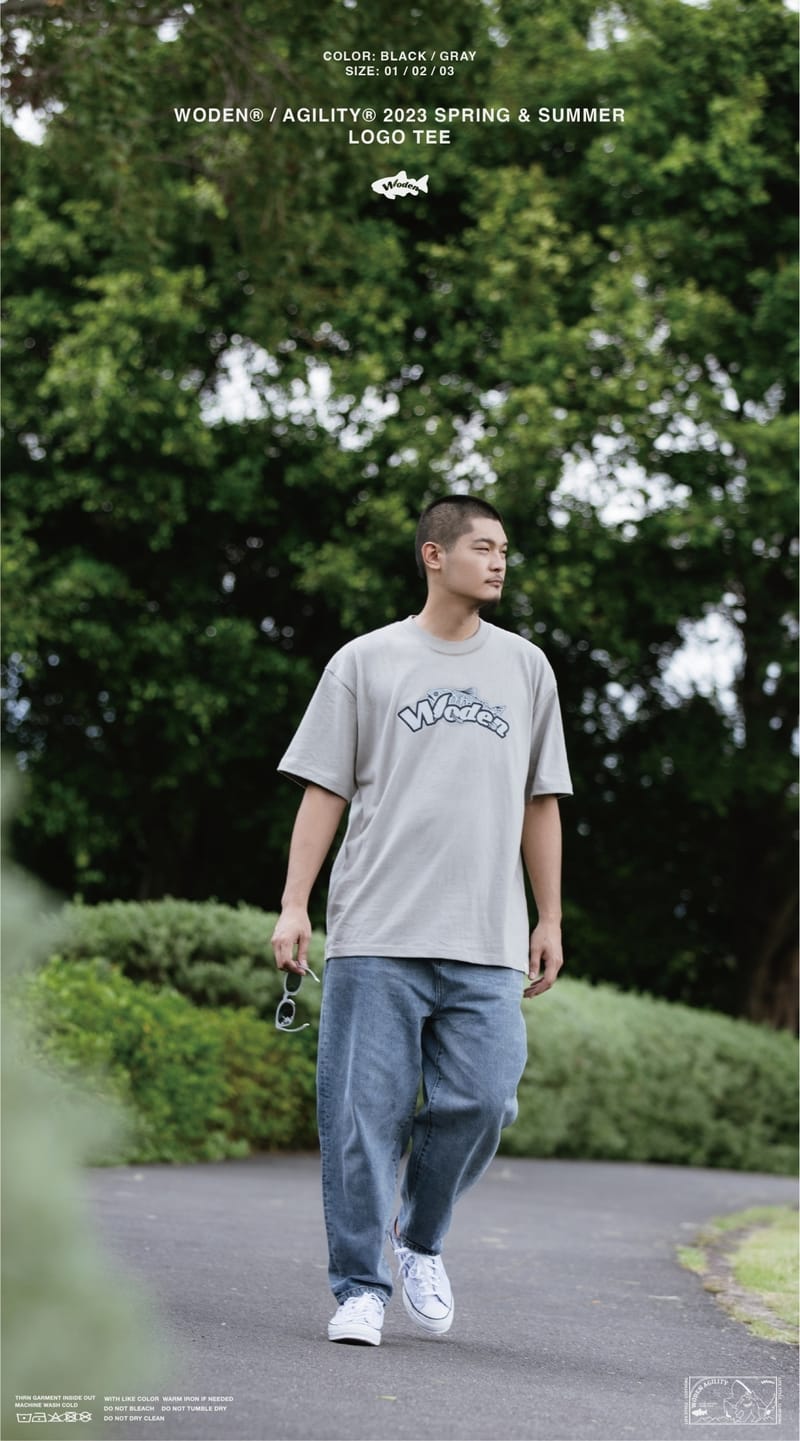 WODEN 23SS 065 WDxJKS Logo Tee 灰