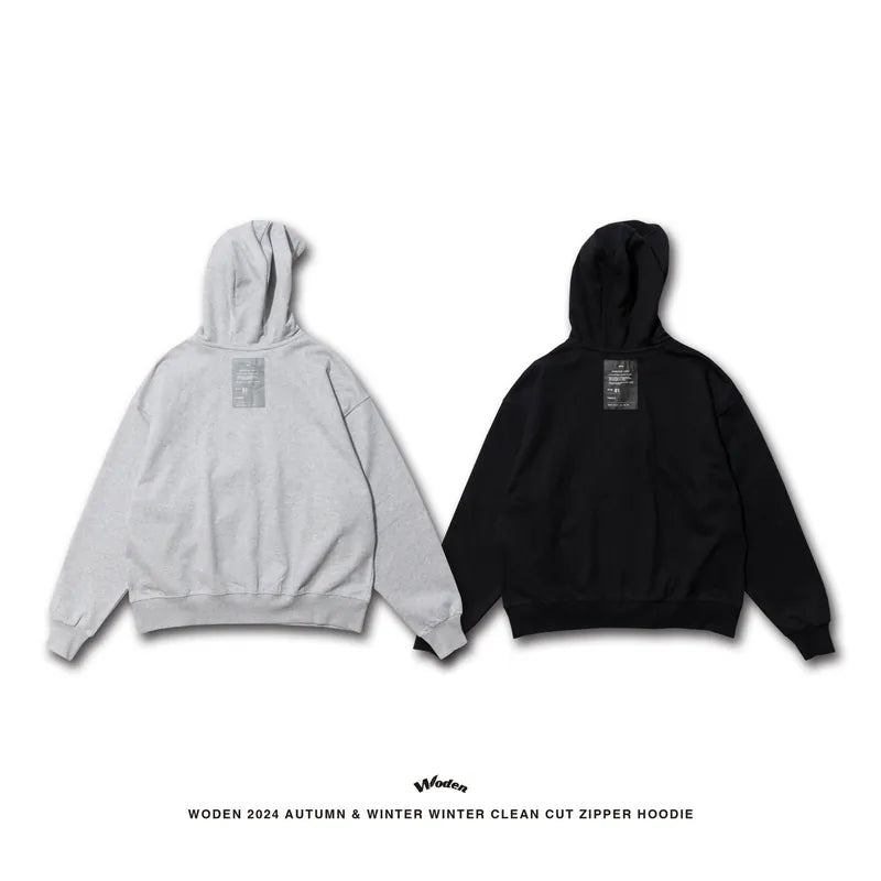 WODEN 2024 Autumn & Winter 055 Clean Cut Zipper Hoodie Jacket