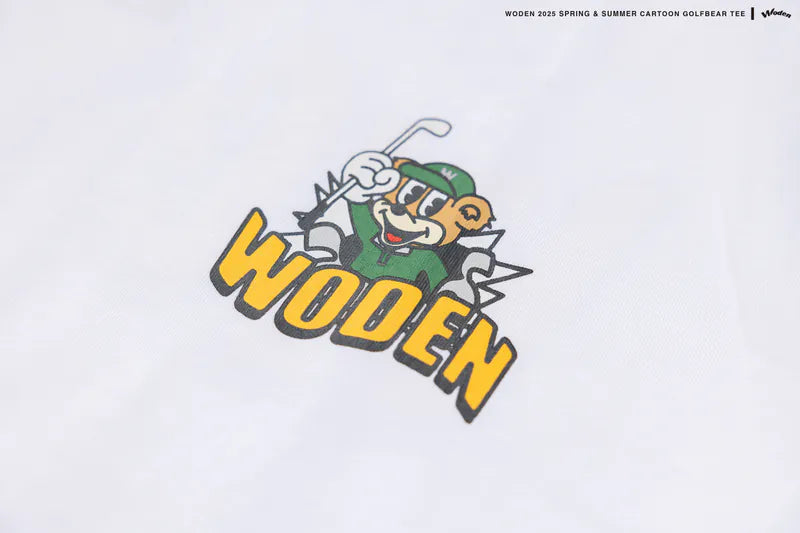 WODEN 2025 Spring & Summer 026 Cartoon Golfbear Tee