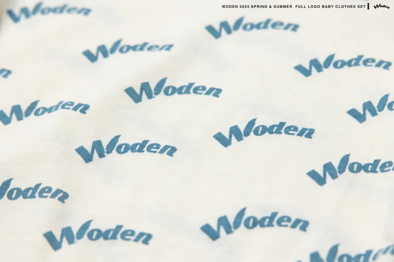 WODEN 2024 Spring & Summer 058 Full LOGO Baby Clothes Set