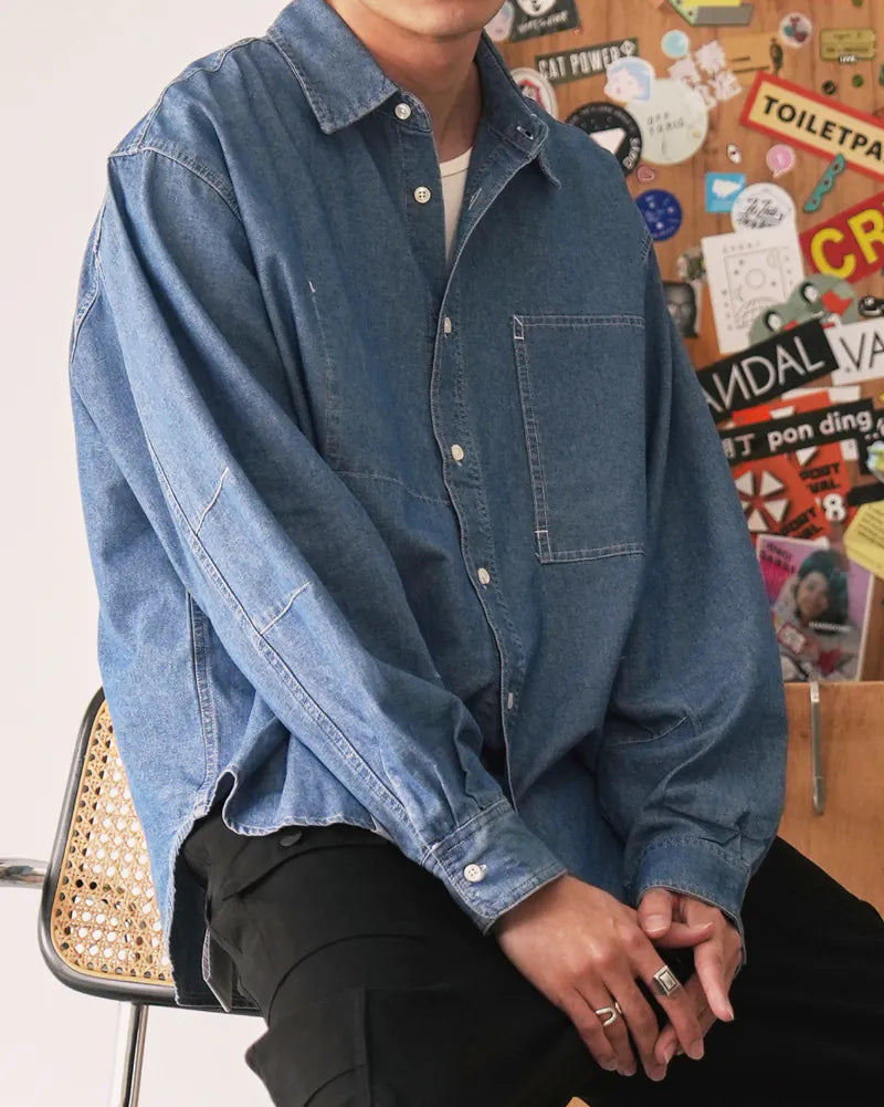 P.B.P - DENIM OXFORD SHIRT