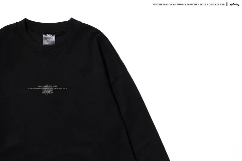WODEN 2023 Autumn & Winter 041 Space LOGO L/S tee