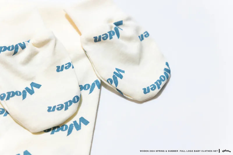 WODEN 2024 Spring & Summer 058 Full LOGO Baby Clothes Set