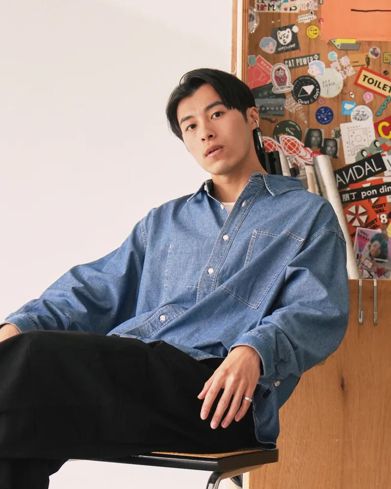 P.B.P - DENIM OXFORD SHIRT