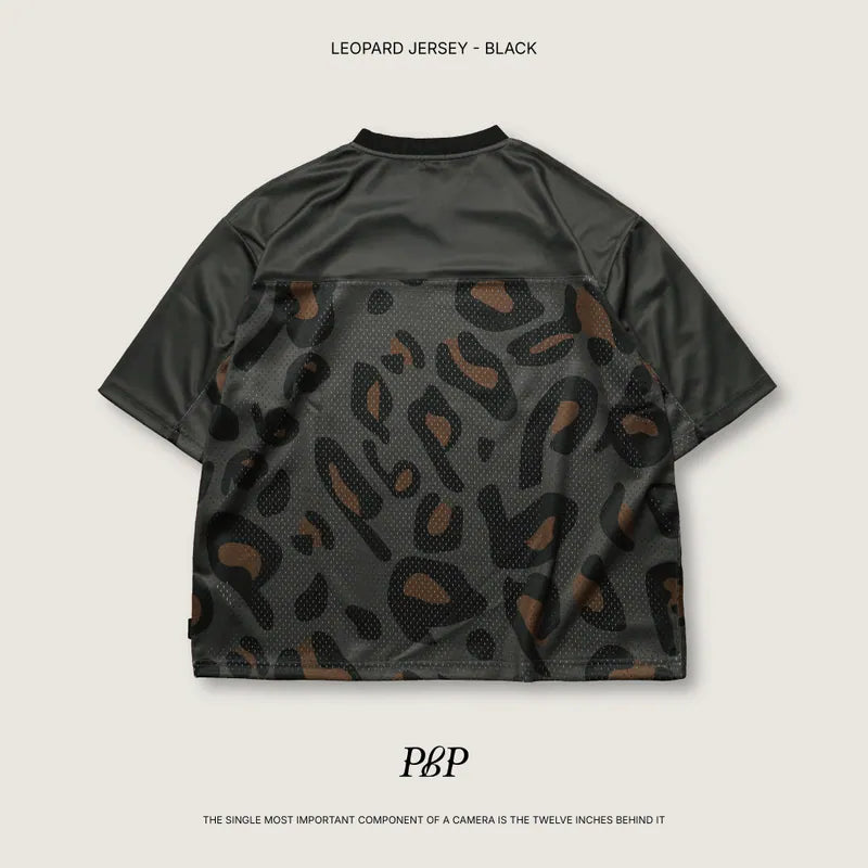 P.B.P - LEOPARD JERSEY - BLACK