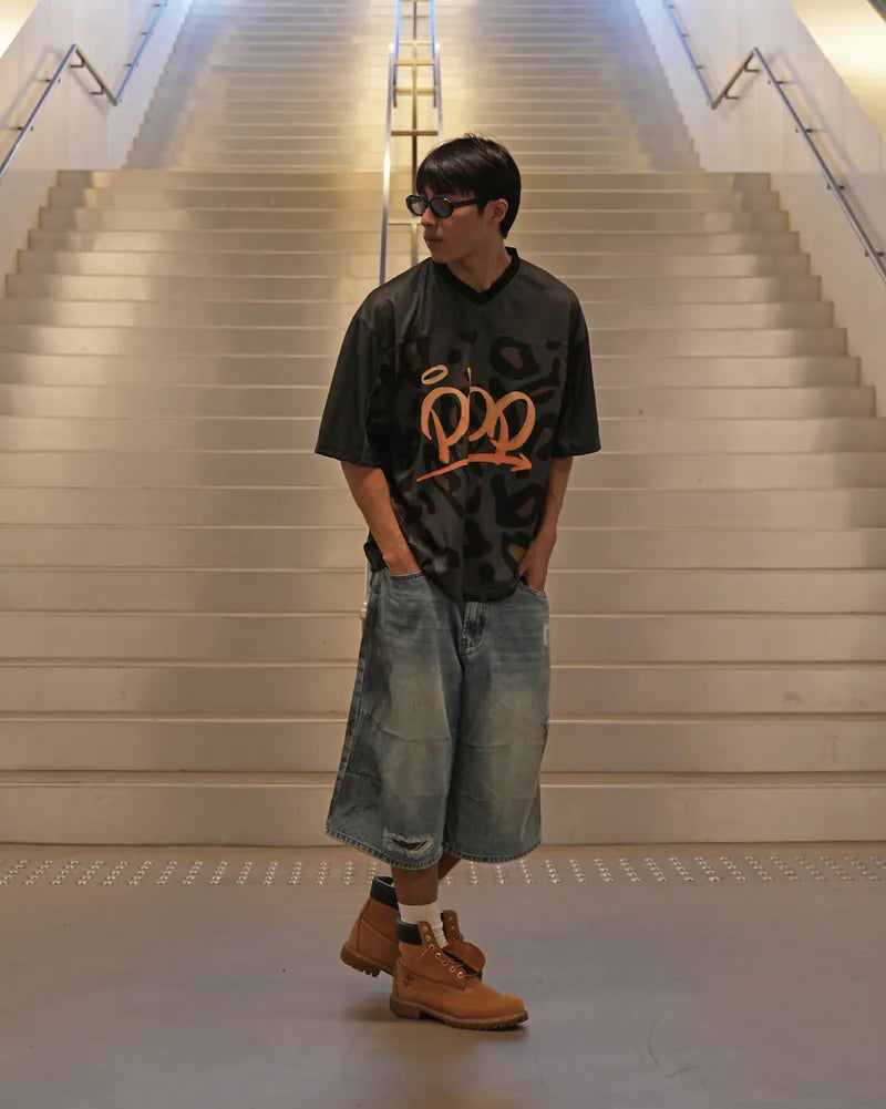 P.B.P - LEOPARD JERSEY - BLACK