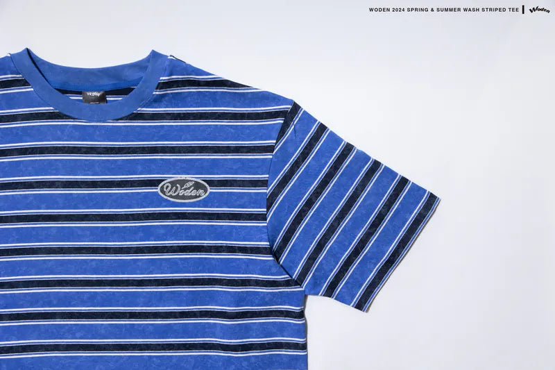 WODEN 2024 Spring & Summer 029 Wash Striped Tee