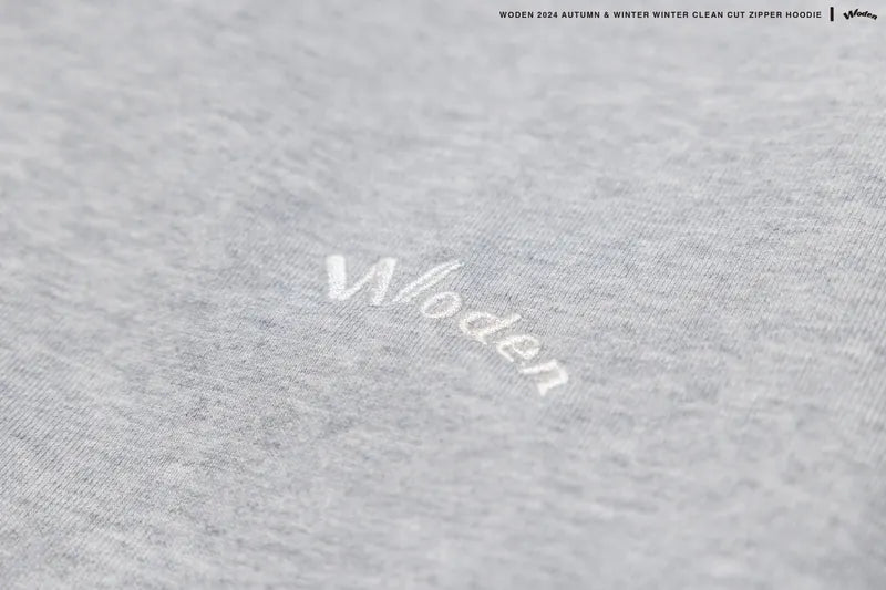 WODEN 2024 Autumn & Winter 055 Clean Cut Zipper Hoodie Jacket