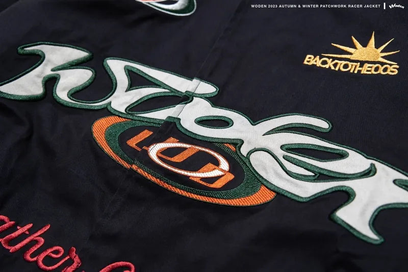 WODEN 2023-24 Autumn & Winte 047 Patchwork Racer Jacket