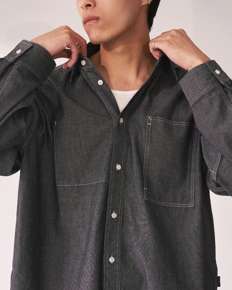 P.B.P - DENIM OXFORD SHIRT