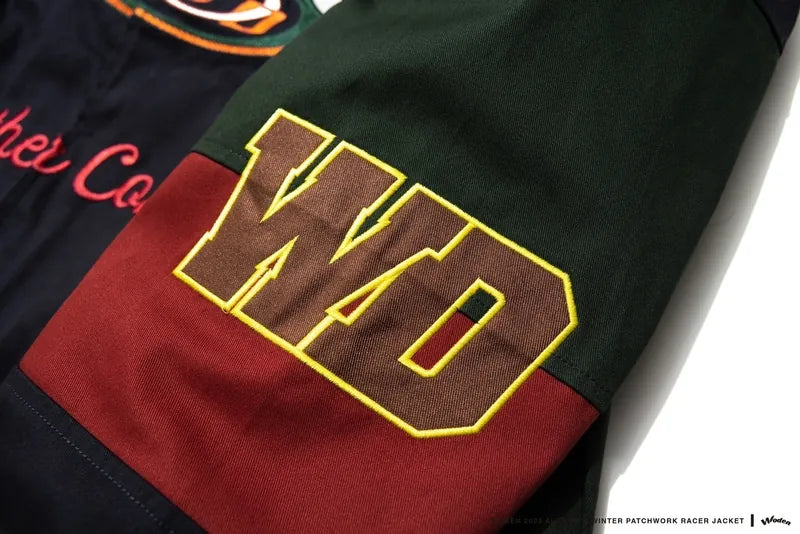 WODEN 2023-24 Autumn & Winte 047 Patchwork Racer Jacket