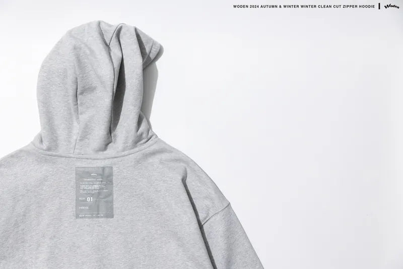 WODEN 2024 Autumn & Winter 055 Clean Cut Zipper Hoodie Jacket